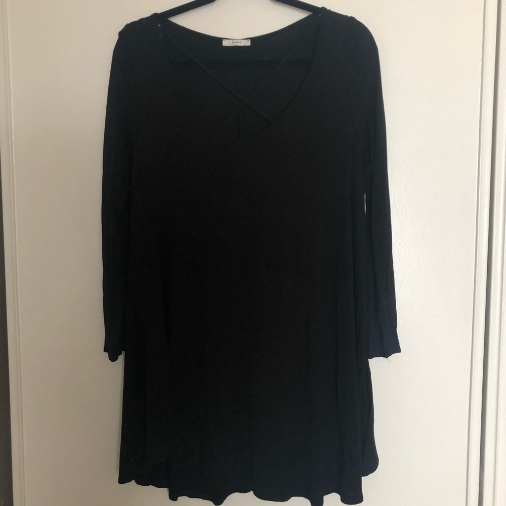 Black crisscross dress